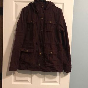 Market & spruce maroon army jacket